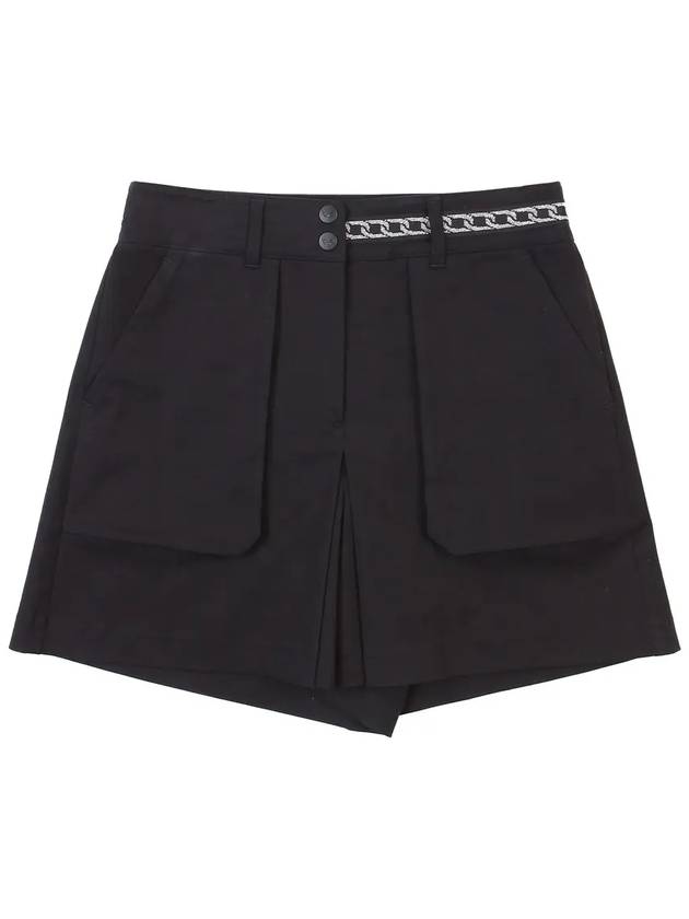 Golf Wear One Point Stretch Shorts BLACK - WHITEBALL - BALAAN 4