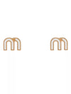 Enameled Metal Earrings White - MIU MIU - BALAAN 4