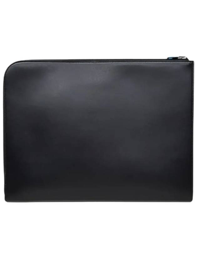 Graffiti Leather Clutch Bag Black - ALEXANDER MCQUEEN - BALAAN 4