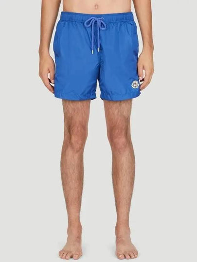 Men s logo patch shorts swim pants blue 2C00005 53326 74K - MONCLER - BALAAN 2