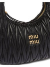 Wander Materasse Nappa Leather Shoulder Bag Black - MIU MIU - BALAAN 5