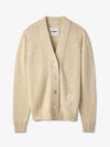 Logo V-Neck Cardigan Ivory - JIL SANDER - BALAAN 2