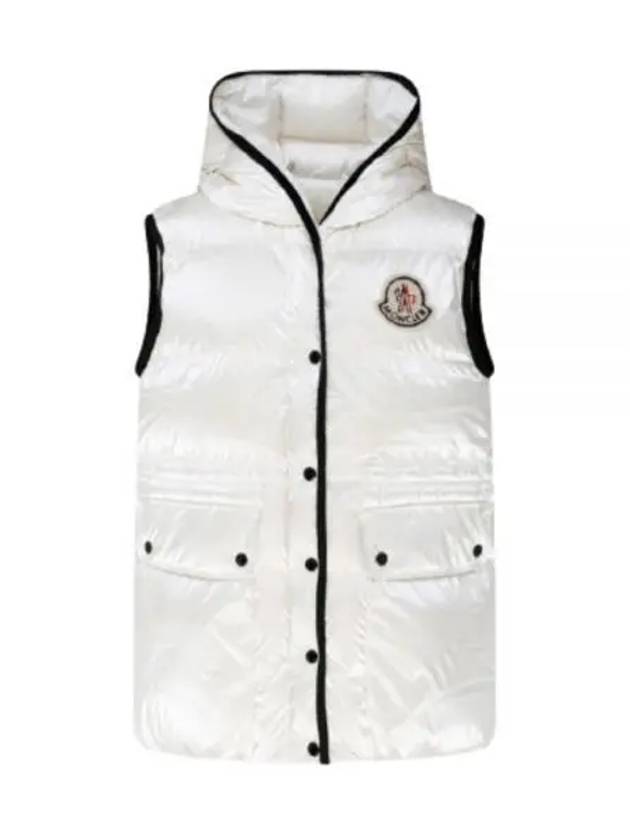 Hera Logo Down Padded Vest White - MONCLER - BALAAN 2