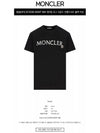 8C00016 829HP 999 Lettering Logo Round Short Sleeve T shirt Black Women TJ - MONCLER - BALAAN 2