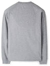 Chest Patch Long Sleeve T-Shirt Melange Grey - STONE ISLAND - BALAAN 3