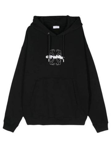 Flock Arrow Skate Knit Hoodie Black - OFF WHITE - BALAAN 1