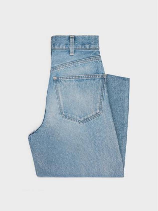 Kitty Pismo Wash Denim Straight Jeans Blue - CELINE - BALAAN 4