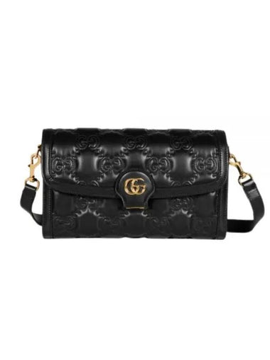 GG Matelasse Small Leather Cross Bag Black - GUCCI - BALAAN 1