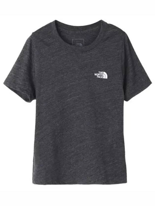 Women s Simple Logo Tri Blend Short Sleeve T Shirt - THE NORTH FACE - BALAAN 1