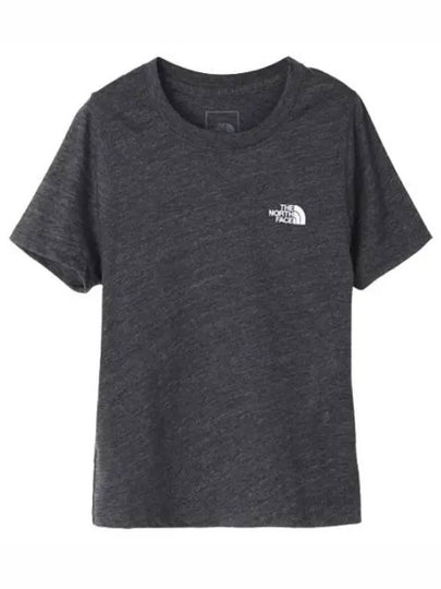 Women's Simple Logo Tri-Blend Short Sleeve T-Shirt Black - THE NORTH FACE - BALAAN 2