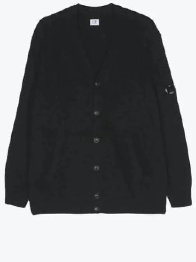 Lambswool GRS Buttoned Cardigan Navy - CP COMPANY - BALAAN 2