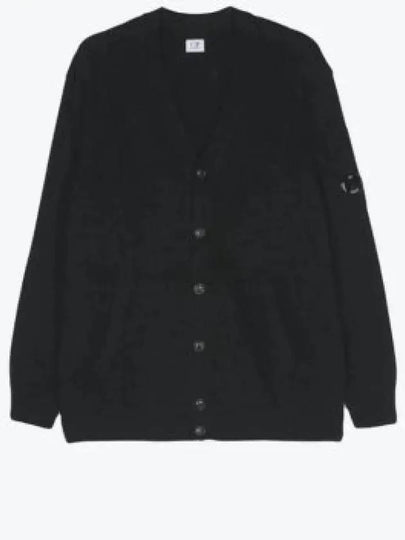 Lambswool GRS Buttoned Cardigan Navy - CP COMPANY - BALAAN 2