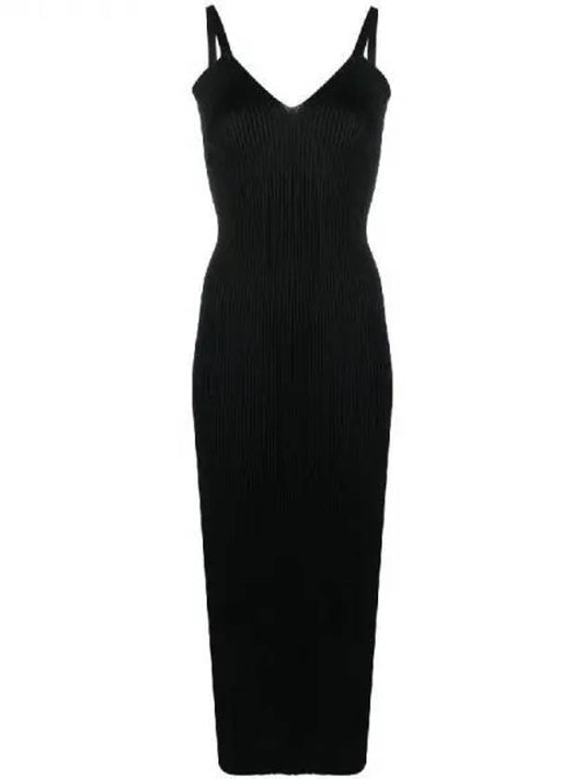 Knitted Singlet Performance Poly Long Dress Black - OUR LEGACY - BALAAN 2