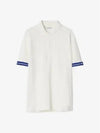 Men's Cotton Polo Shirt White - BURBERRY - BALAAN 2