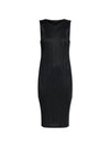 Women's Pleats Short Dress Black - ISSEY MIYAKE - BALAAN 2