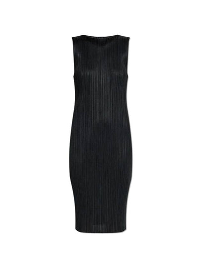 Women's Pleats Short Dress Black - ISSEY MIYAKE - BALAAN 2