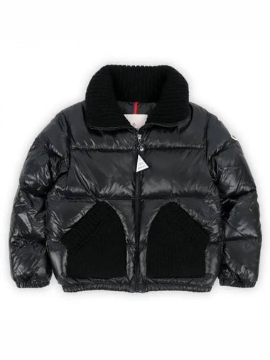 Kids Knit Pocket Padded Jacket Black 1A00003 5963V 999 8 10A 270091 1101323 - MONCLER - BALAAN 1