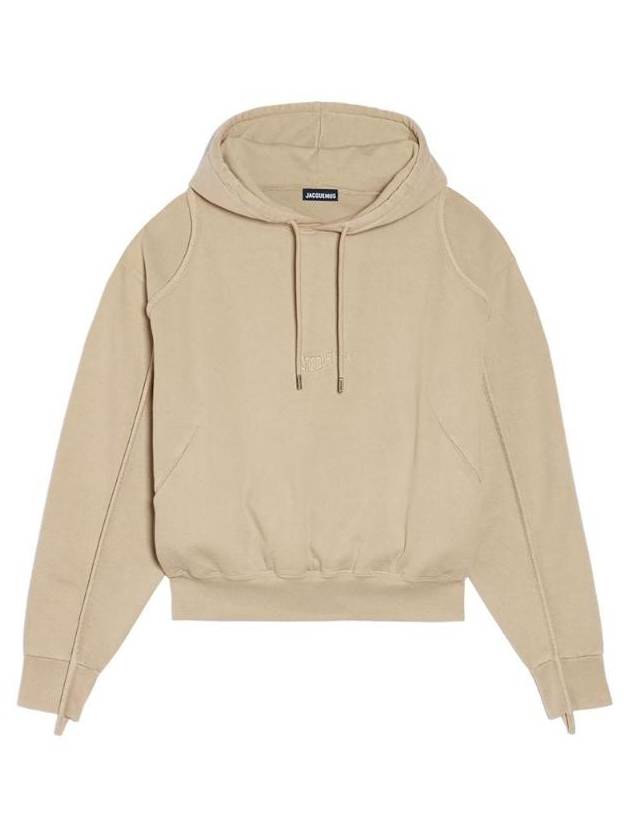 Le Camargue Clay Logo Hoodie Beige - JACQUEMUS - BALAAN 1