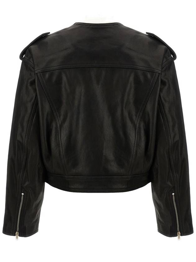 Audric leather biker jacket black - ISABEL MARANT - BALAAN 4