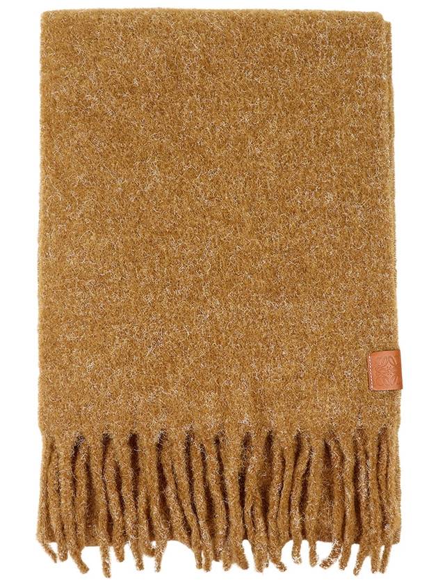 Alpaca Mohair Scarf Camel - LOEWE - BALAAN 3