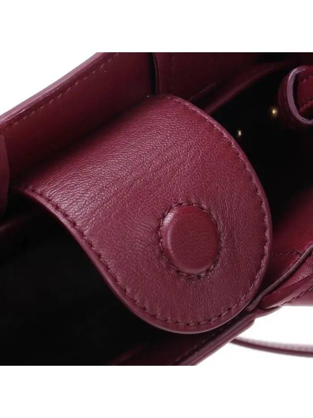 Cassette Intrecciato Mini Tote Bag Bordeaux - BOTTEGA VENETA - BALAAN 7