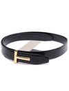 Men's T Logo Crocodile Belt - TOM FORD - BALAAN 3