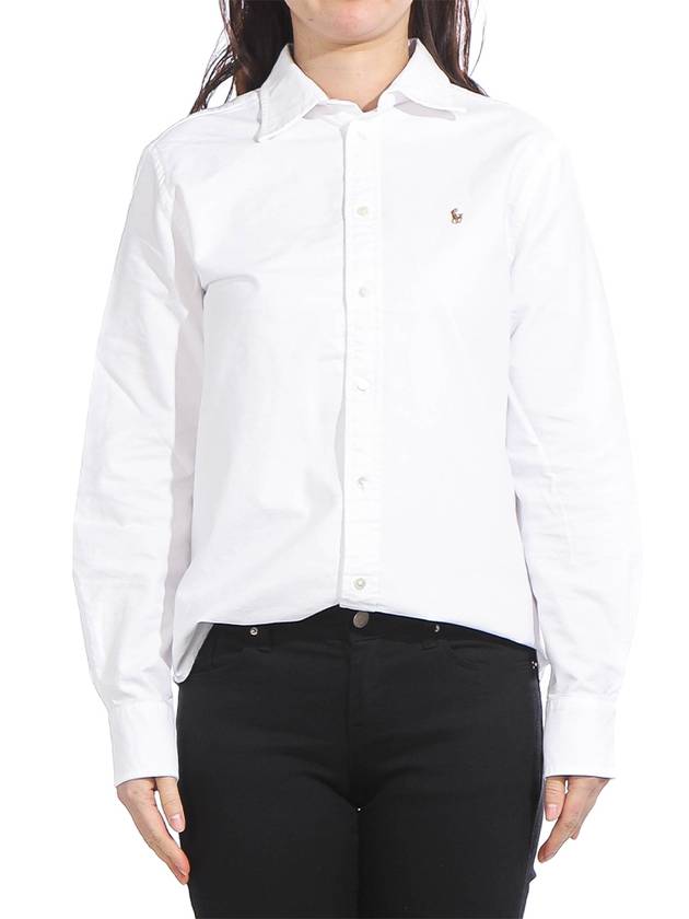 Classic Long Sleeve Shirt White - POLO RALPH LAUREN - BALAAN 2