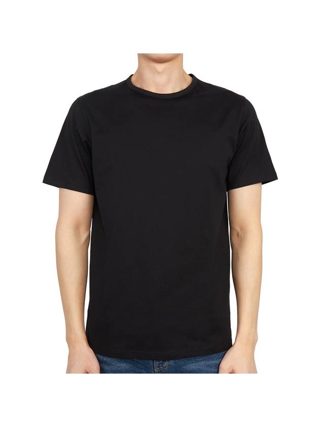 Precise Luxe Cotton Jersey Short Sleeve T-Shirt Black - THEORY - BALAAN 2