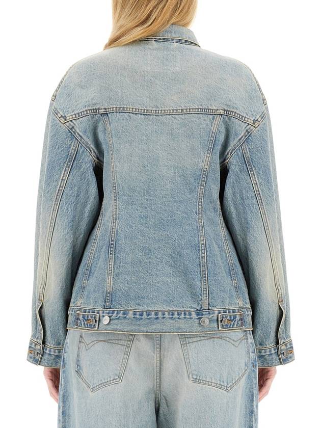 Hourglass Denim Jacket Light Blue - BALENCIAGA - BALAAN 4