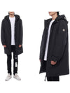 Nible long down jacket black - MONCLER - BALAAN 3