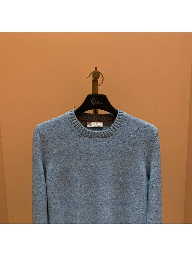 knit top light blue - BRUNELLO CUCINELLI - BALAAN 3