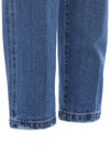 Men's Red Logo Patch Straight Jeans Blue - KITON - BALAAN 7