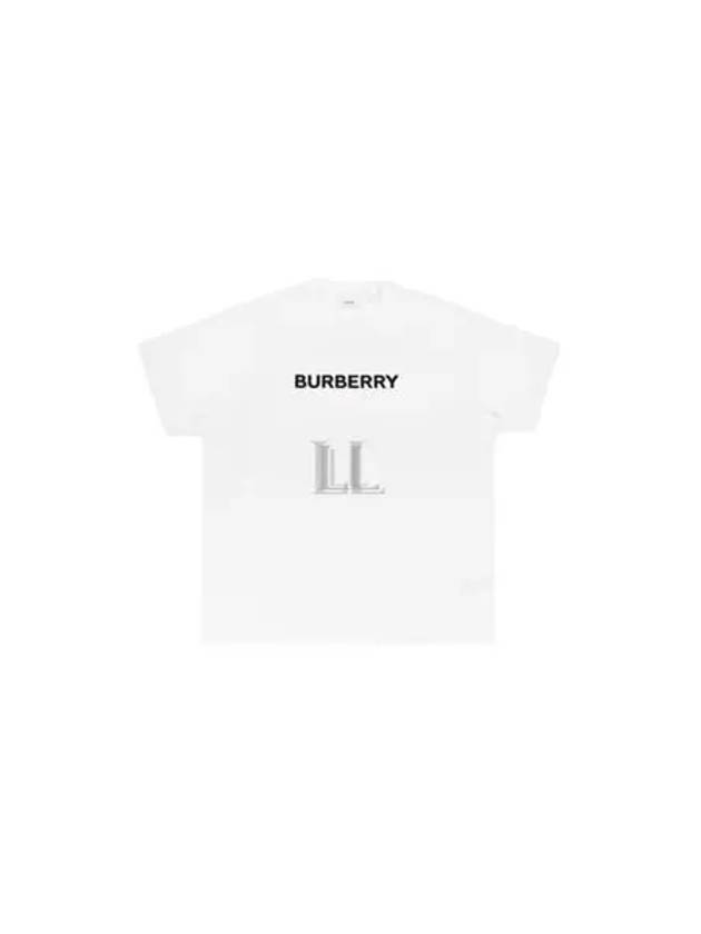 Logo Print Short Sleeve T-Shirt White - BURBERRY - BALAAN 2