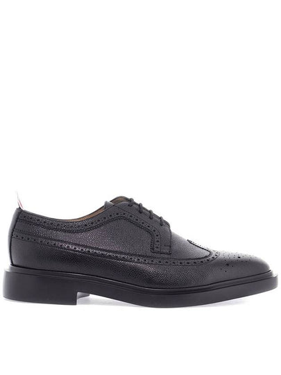 Men's Classic Long Wing Brogue Lace Up Brogue Shoes Black - THOM BROWNE - BALAAN 2