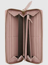 GG Marmont Chevron Matelasse Zipper Around Long Wallet Dusty Pink - GUCCI - BALAAN 3