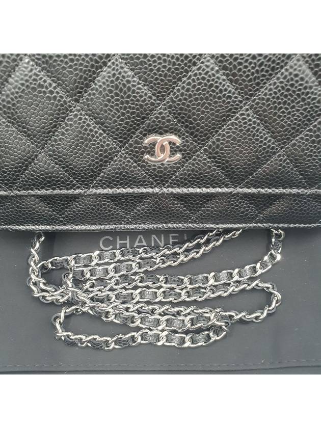 Classic WOC Caviar Silver Black AP0250 - CHANEL - BALAAN 8