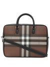 Check Briefcase Dark Birch Brown - BURBERRY - BALAAN 1