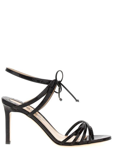 Tom Ford 'Glossy Stamped Croc' Sandals - TOM FORD - BALAAN 1