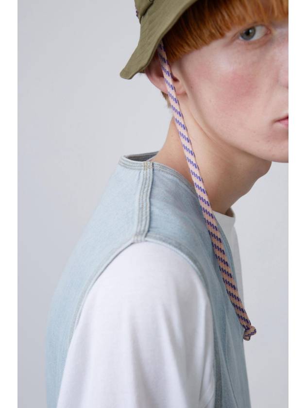 Blue Leaf light Vintage vest - ACNE STUDIOS - BALAAN 4