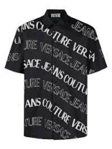 Short Sleeve Shirt 76GAL212 NS405 899 Black - VERSACE - BALAAN 1