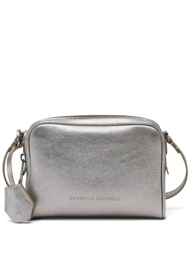 Boston Lame Calfskin Cross Bag Silver - BRUNELLO CUCINELLI - BALAAN 2