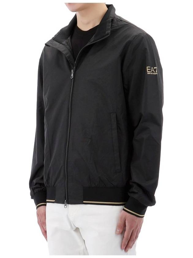 EA7 Core Identity Zip-Up Jacket Black - EMPORIO ARMANI - BALAAN 4