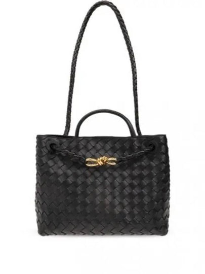 Andiamo Medium Tote Bag Black - BOTTEGA VENETA - BALAAN 2