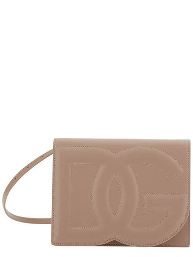 'Dg Logo Bag' Beige Crossbody Bag In Leather Woman - DOLCE&GABBANA - BALAAN 1