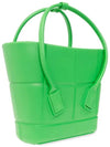 Arco Mini Rubber Tote Bag Grass - BOTTEGA VENETA - BALAAN 4