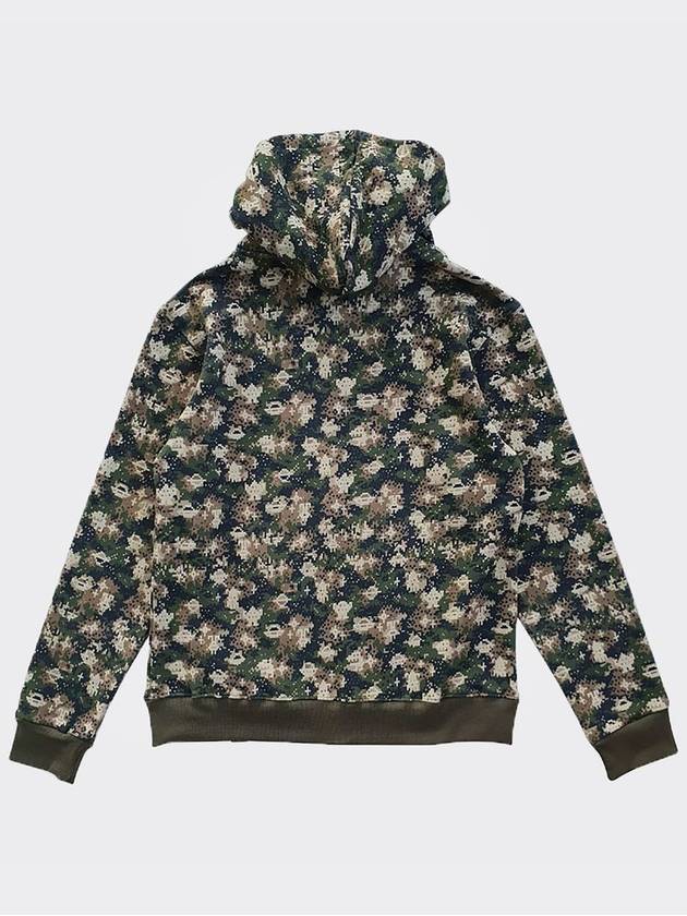 pixel camo Hoodie Zip up Khaki - AOX - BALAAN 7