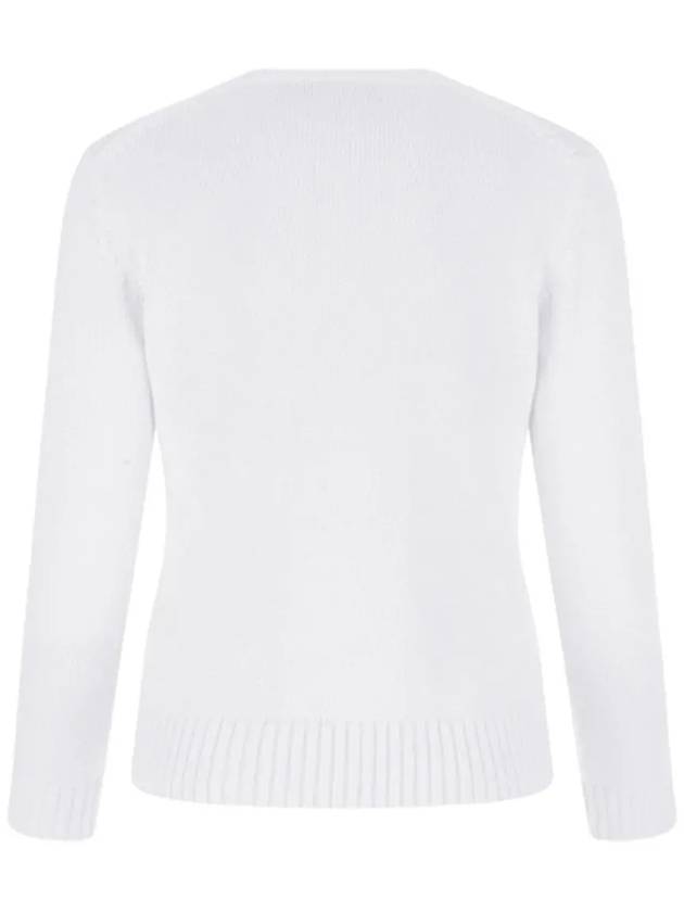 Bear Round Knit Top White - POLO RALPH LAUREN - BALAAN 4