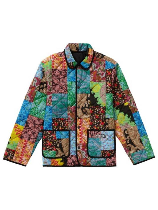 Reversible Patchwork Quilted Jacket Multicolor - SUPREME - BALAAN 2