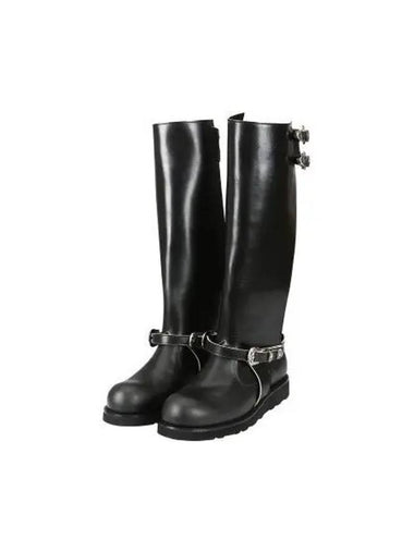 for WOMEN Heather cut out long boots aaa343w BLACK - ANDERSSON BELL - BALAAN 1