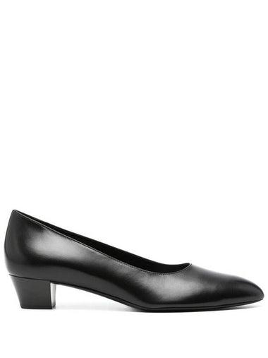 The Row Black Leather Luisa Pumps - THE ROW - BALAAN 1